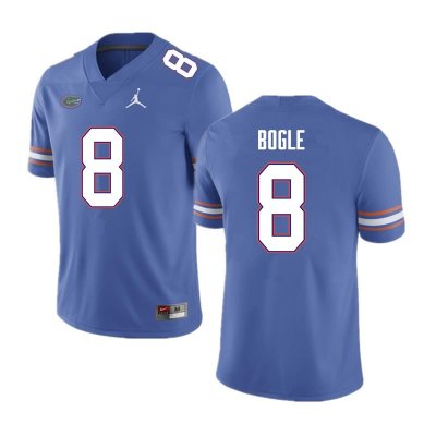 Men's Florida Gators #8 Khris Bogle NCAA Nike Blue Authentic Stitched College Football Jersey NRC2762OV